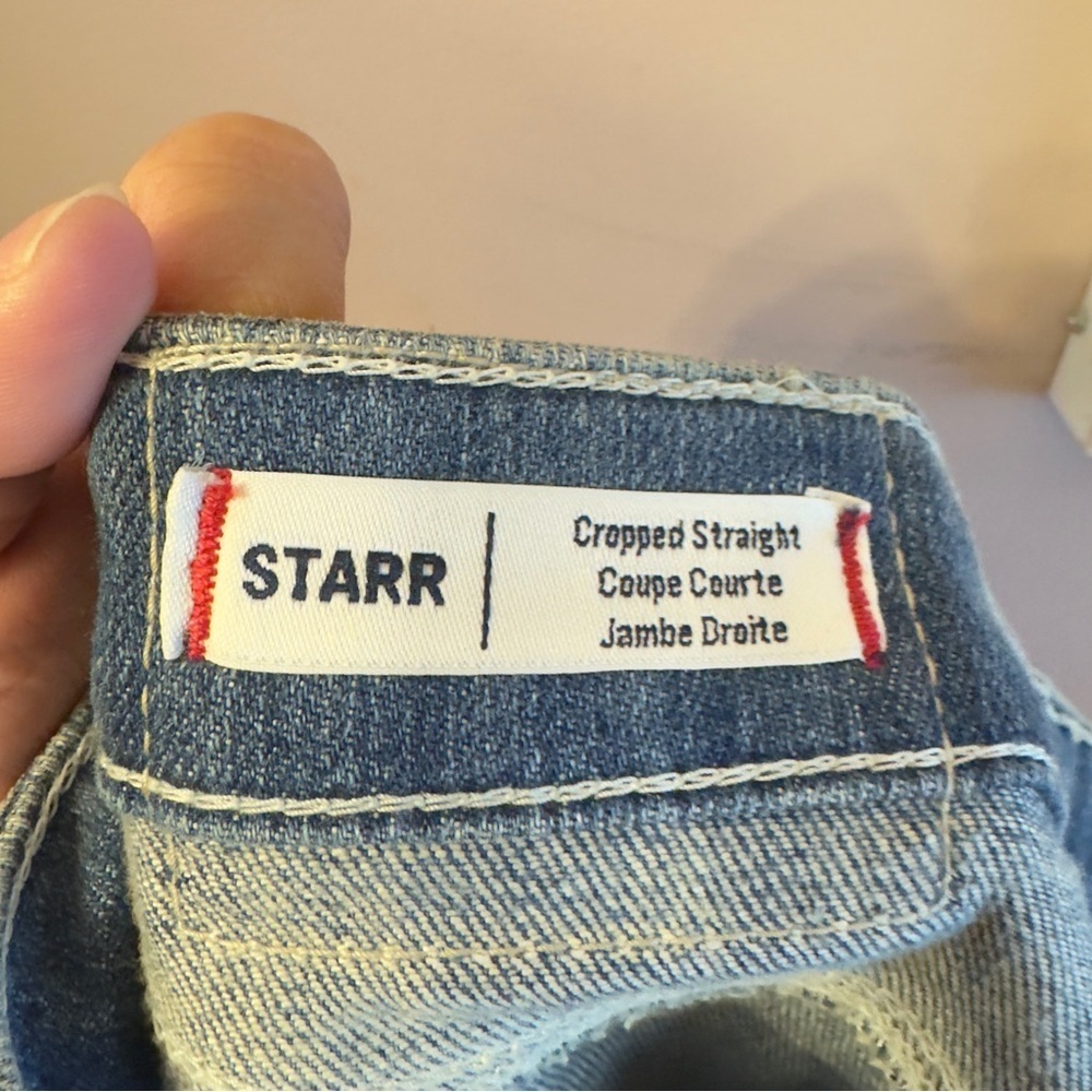 True Religion Starr Cropped Straight Pants Blue Women Size 25 - Picture 10 of 10